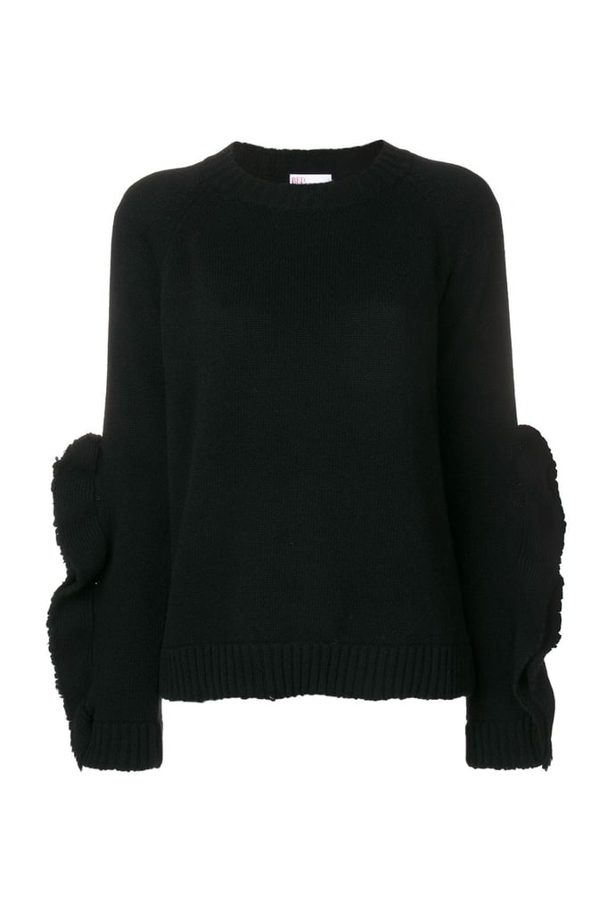 Red Valentino Ruffle Sleeve Sweater | The Most Flattering Fall/Winter ...
