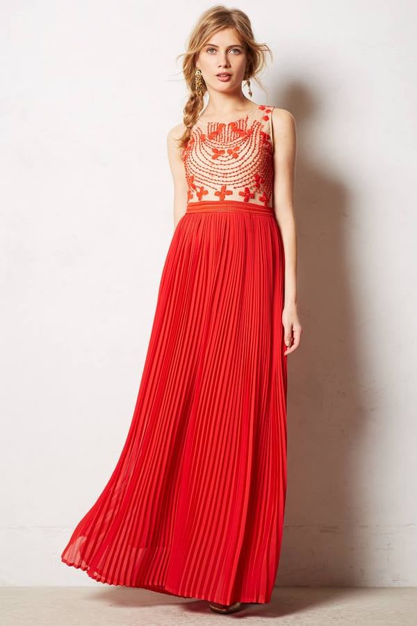 Rina Dhaka Pleated Maxi Dress