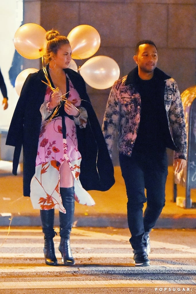 While celebrating her mom's birthday, Chrissy wore a floral-printed kimono by Johanna Ortiz. Interestingly enough, Ivanka Trump wore the exact same dress during her trip to Japan.