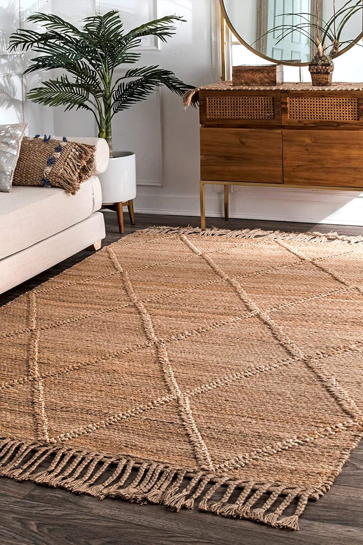 A Unique Rug Arienne Braided Tassel Jute Area Rug Best Earthy Home