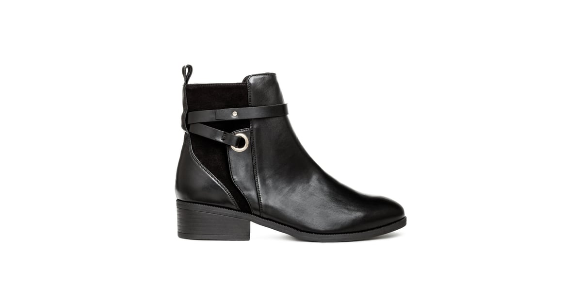 H&M Boots With Straps Vegan Leather Boots POPSUGAR Fashion Photo 8