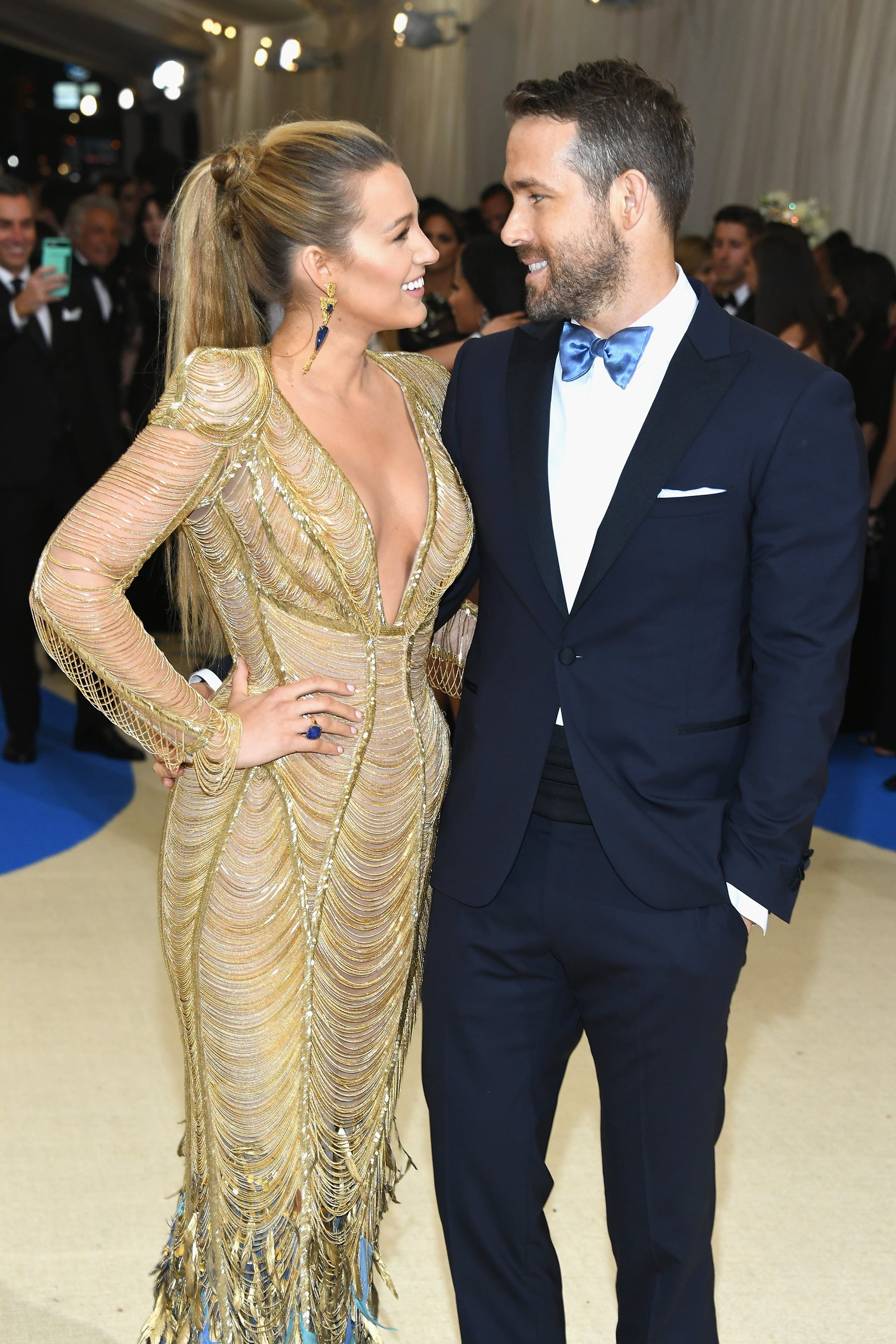 Ryan Reynolds And Blake Lively At The 2017 Met Gala Popsugar Celebrity
