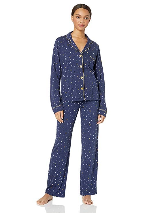 Karen Neuburger Women's Short-Sleeve Floral Girlfriend Crop Pajama