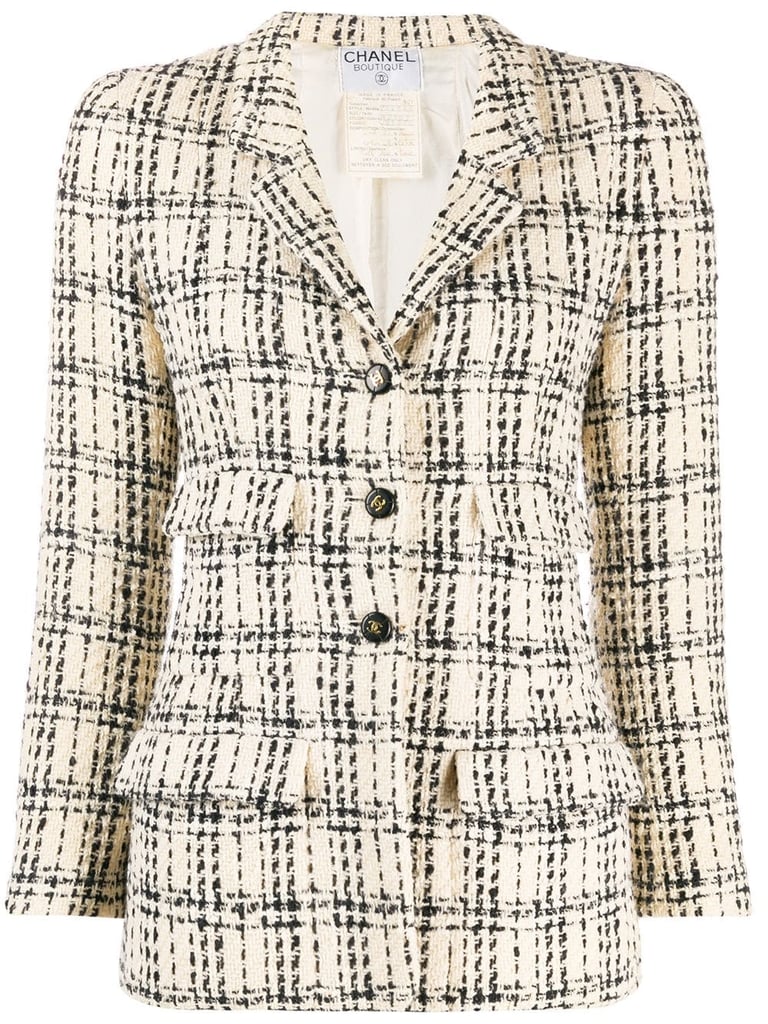 Chanel Pre-Owned 1990's Checked Tweed Jacket