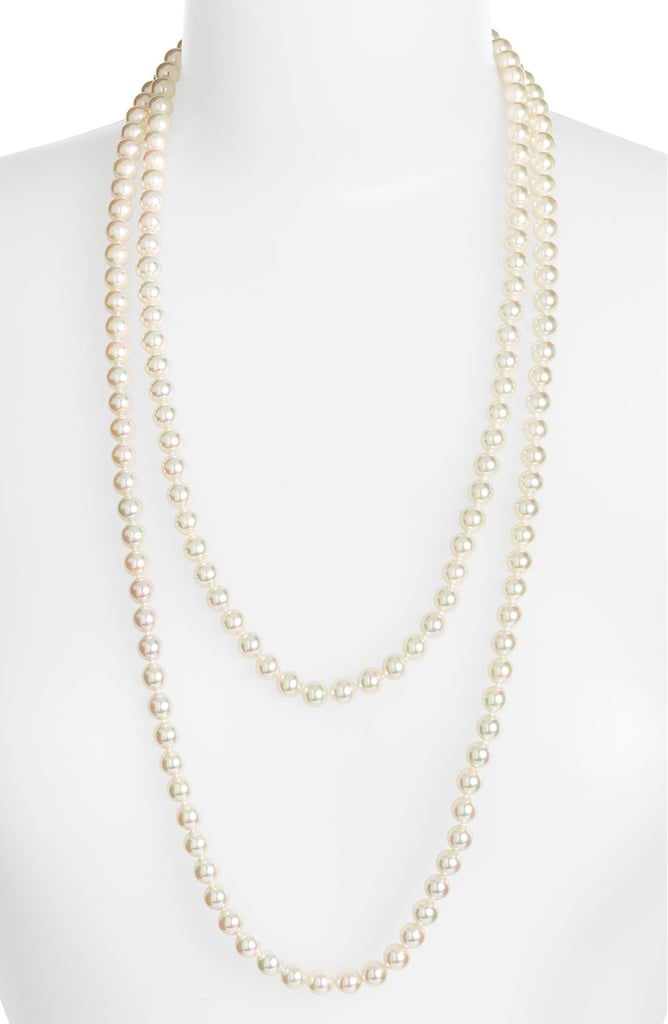 Majorica 7mm Round Pearl Endless Rope Necklace ($395)