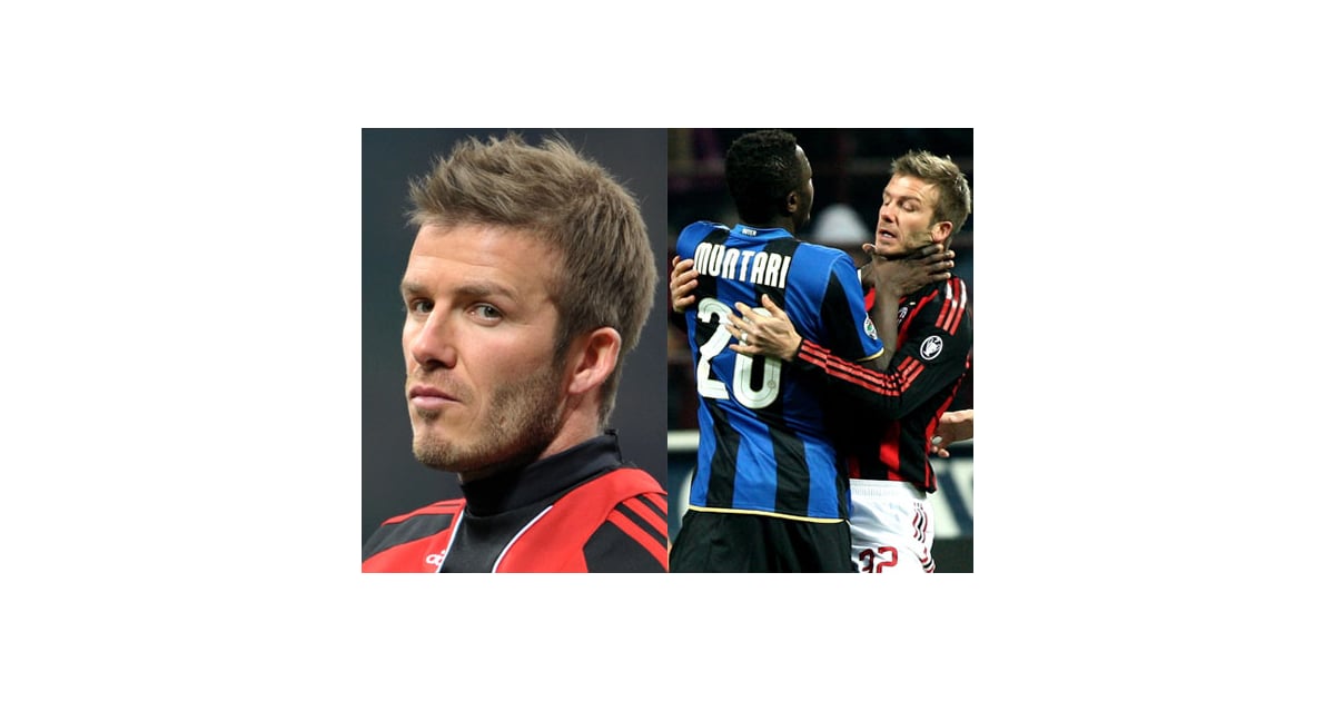 Photos of David Beckham Getting Into a Fight on the Pitch ...
