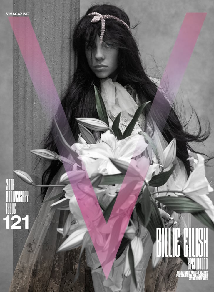 Billie Eilish With Long Hair And Bangs In V Magazine Popsugar Beauty