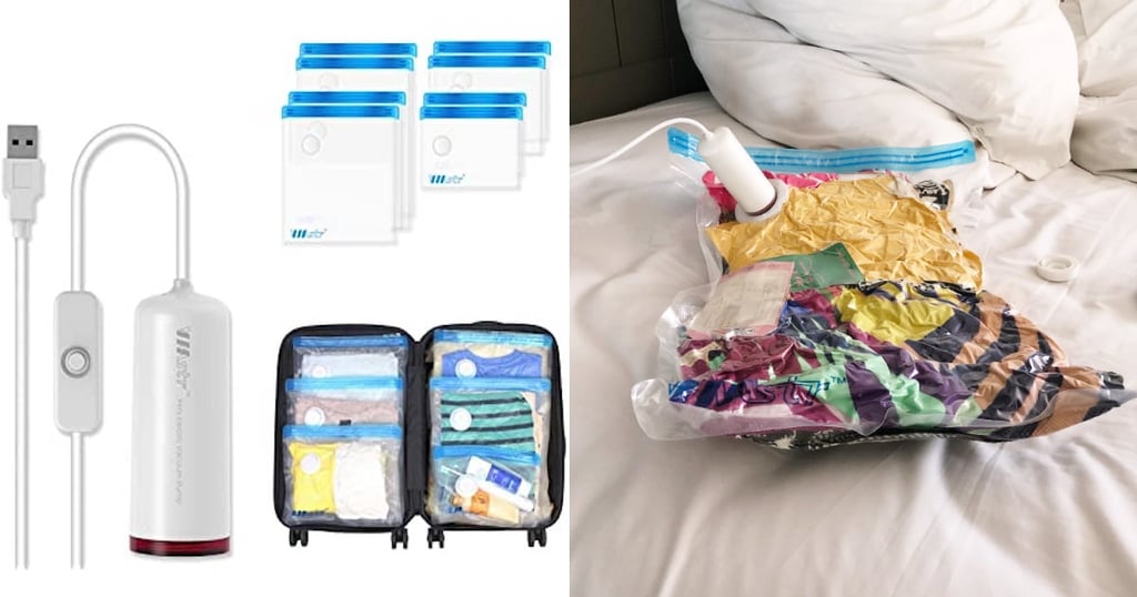 USB Electric Pump and 8 Vacuum Travel Bags Set Review POPSUGAR Smart