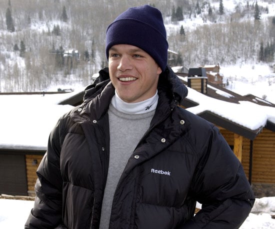 Matt Damon was ready for the cold in 2002.