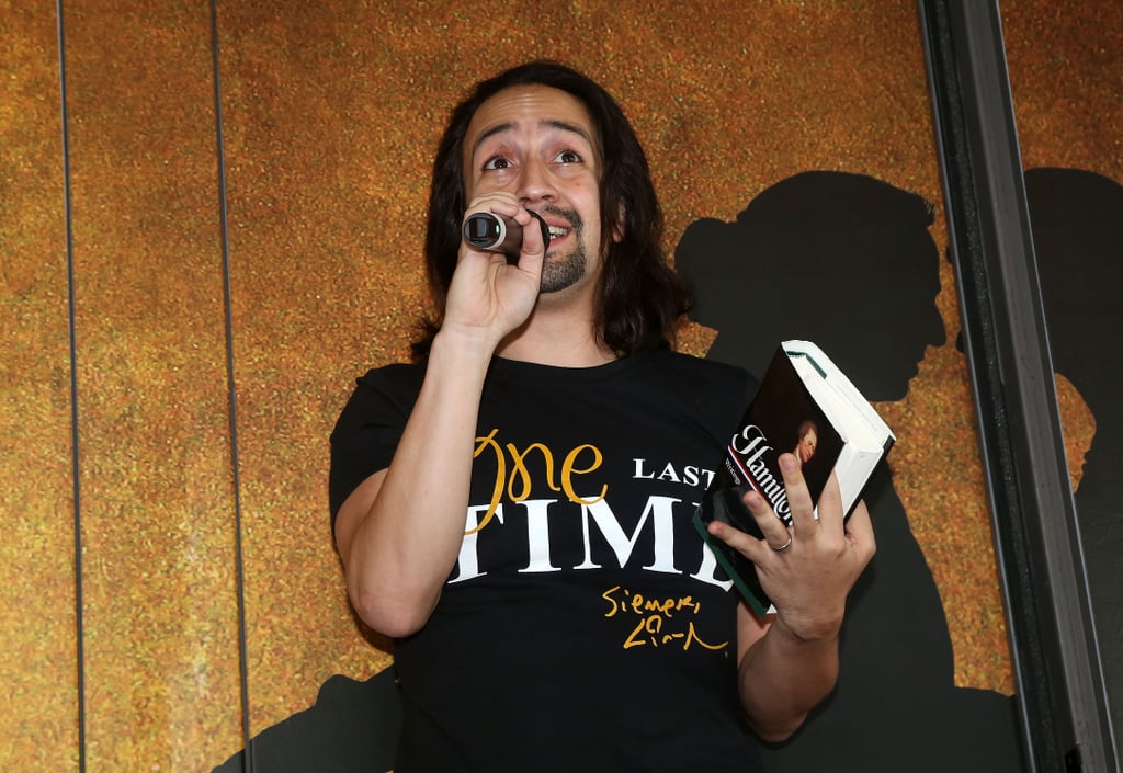 Miranda started the #Ham4Ham "preshow" at Hamilton on Broadway: while fans waited outside for the daily ticket lottery, he and guests (show cast members, other Broadway stars, and more) would come outside and perform something fun, whether a Broadway show throwback or a role-reversed song from Hamilton or something else entirely.
Seeing Hamilton became something of a pastime for celebrities, meaning that Miranda got to meet a ton of Hollywood, music, and political figures. But he missed out on performing the night Beyoncé and Jay-Z attended the show — not for lack of trying! "I was pulling the I.V. out of my arm, I had a fever of 104, and my wife was like, 'Stay in bed.' I was like, 'I can do it, I can do it.' You just couldn't miss because it was like the internet came to the show every night."