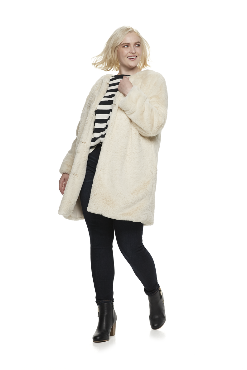 Kohls faux cheap fur coat