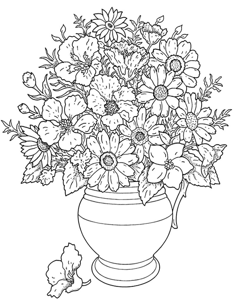 Nicole's Free Coloring Pages  Free coloring pages, Flower