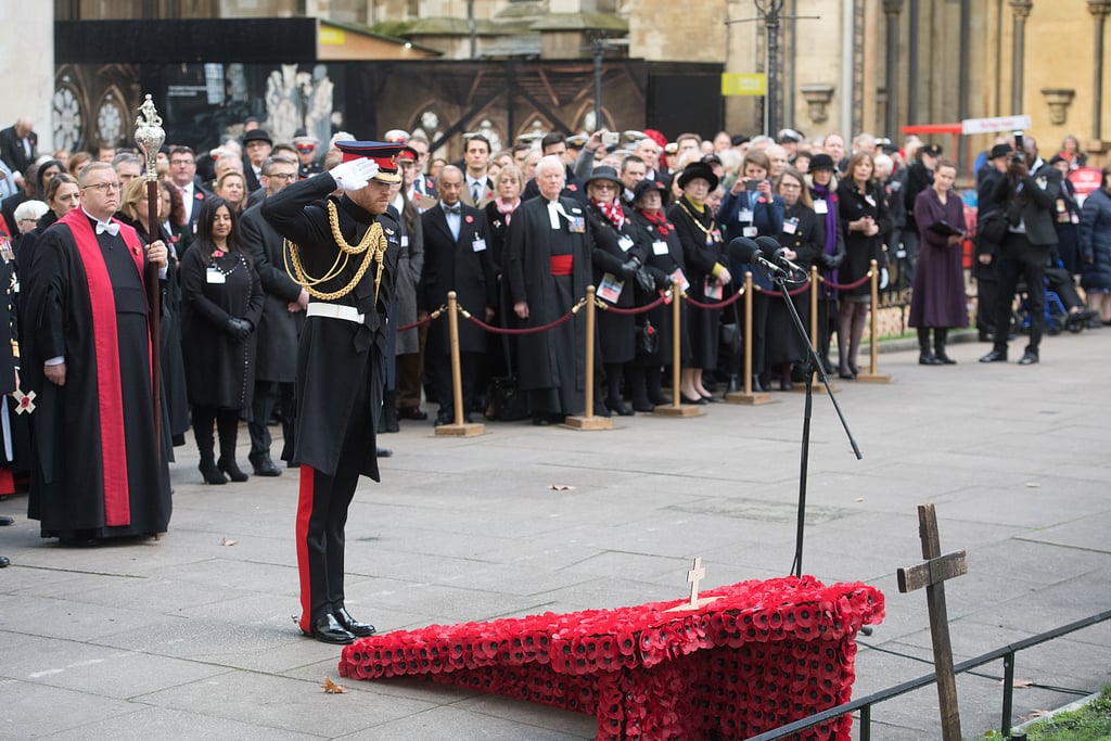 Prince Harry and Meghan Markle Field of Remembrance 2019