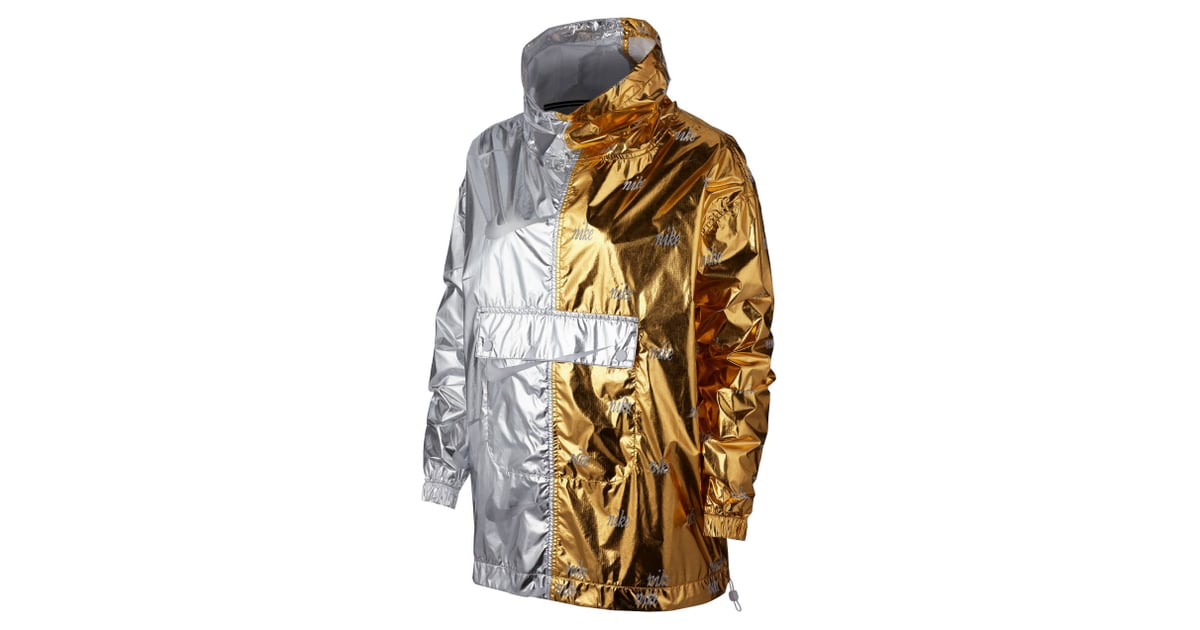 nike sportswear metallic jacket