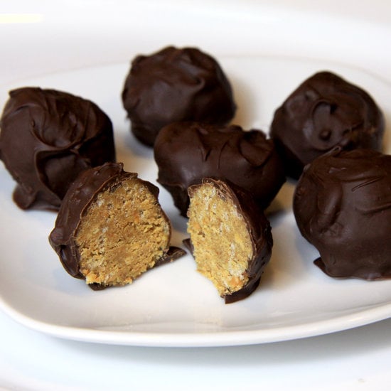 Chocolate-Dipped Peanut Butter Crisp Balls