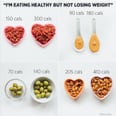 These Photos Show Why You're Eating Healthy Foods But Still Not Losing Weight