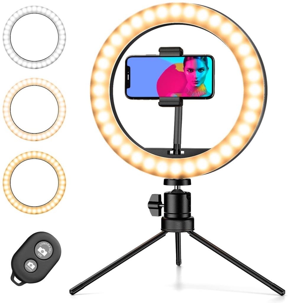 Amada 10" Selfie Ring Light with Tripod Stand & Phone Holder