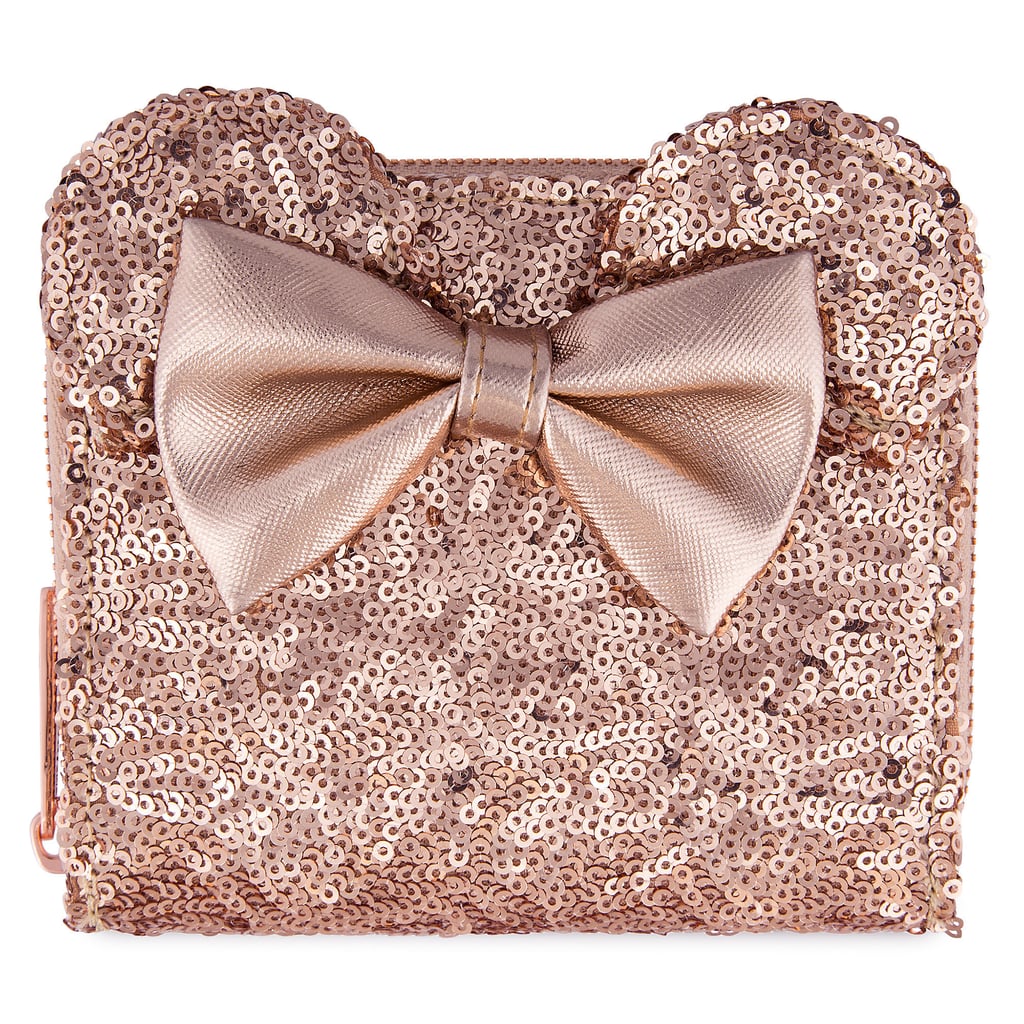 disney loungefly rose gold backpack