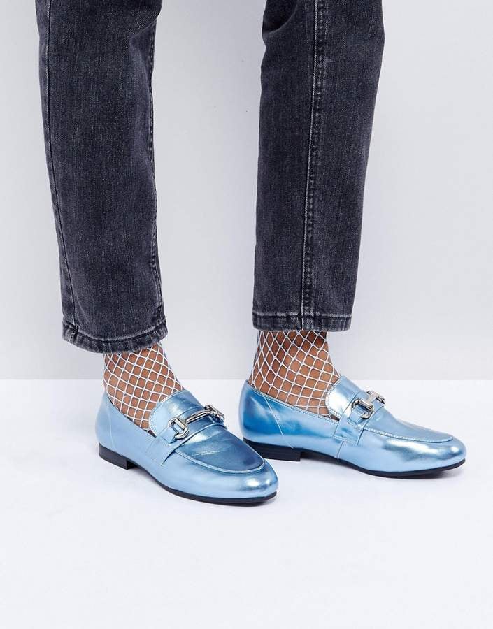 New Look Metallic T-Bar Loafers | These 