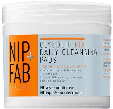 Nip+Fab Glycolic Fix Exfoliating Facial Pads x60