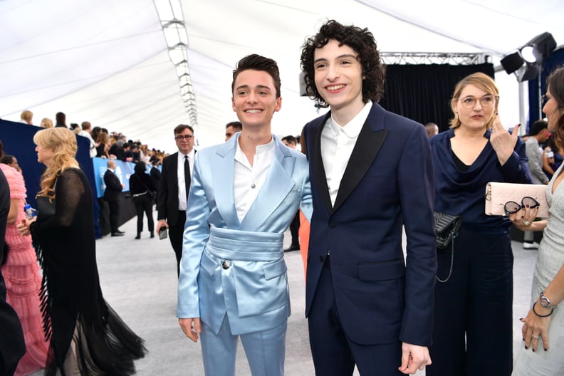 Noah Schnapp and Finn Wolfhard at the 2020 SAG Awards