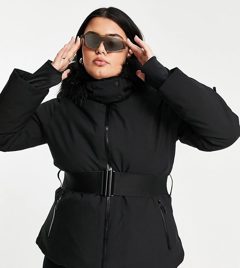 A Coat For the Slopes: ASOS 4505 Curve Ski Belted Jacket With Hood