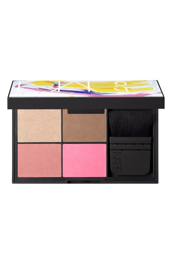 The deal: Nars Cosmetics Blame It on Nars Cheek Palette ($59, $160 value)
Why it's a steal: Nars is known for its high-quality blush formulas — the powders are finely milled, so they blend beautifully into the skin. This chic, summery palette contains four shades, including highlighter and a deep bronzer, so you have everything you need for a perfectly chiseled cheek.