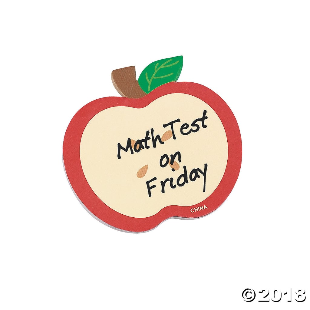 Apple-Shaped Sticky Notes