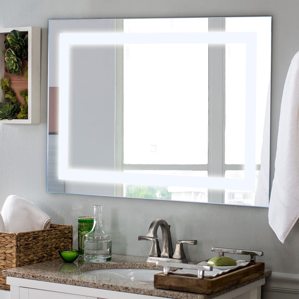 Costway 27.5" LED Wall-Mounted Rect Mirror