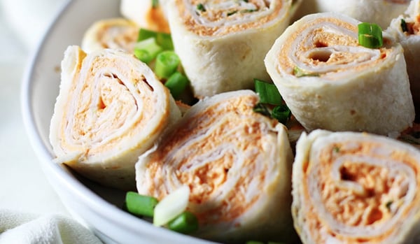 Buffalo Chicken Pinwheels