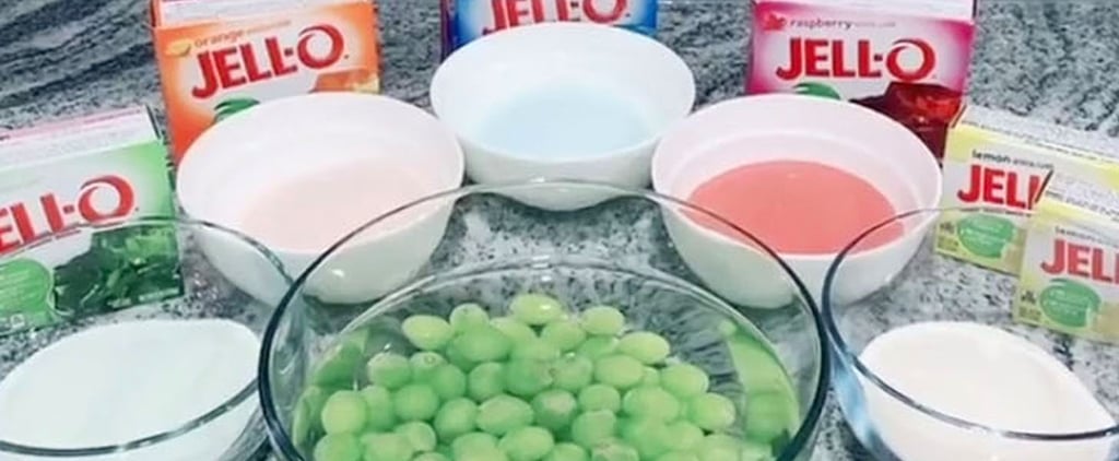 Jell-O Rainbow Grapes Recipe | TikTok Video