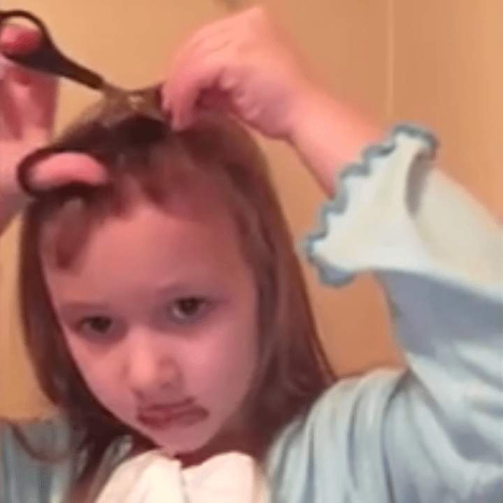 Little Girl Cuts Her Own Hair Popsugar Family