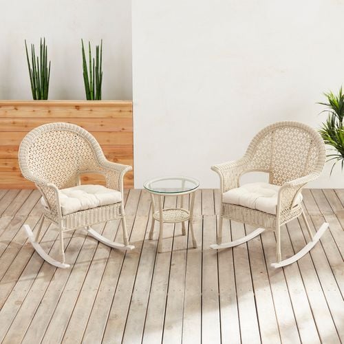 Celeste Rain White 3-Piece Patio Collection