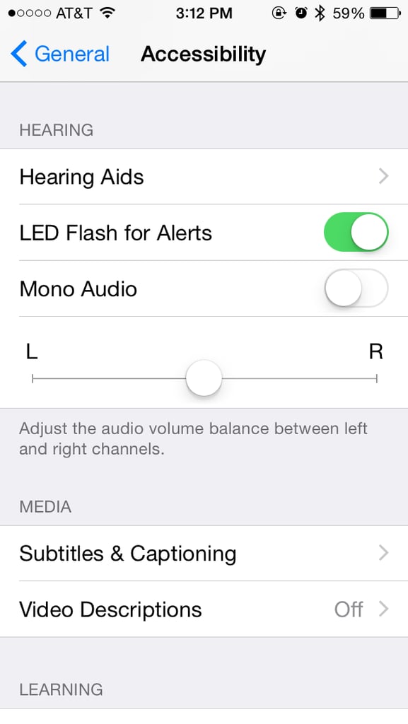 Find Hidden Uses in the Accessibility Settings