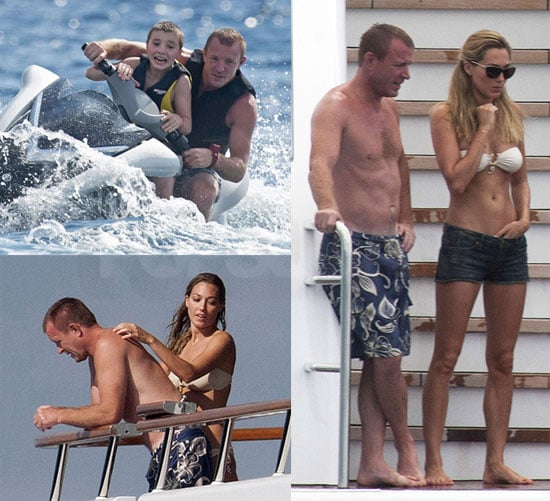 Shirtless Guy Ritchie Vacations With Bikini-Clad Girlfriend Jacqui and Rocc...