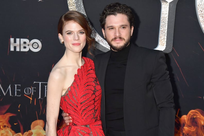 NEW YORK, NY - APRIL 03:  Rose Leslie and Kit Harington attend the 