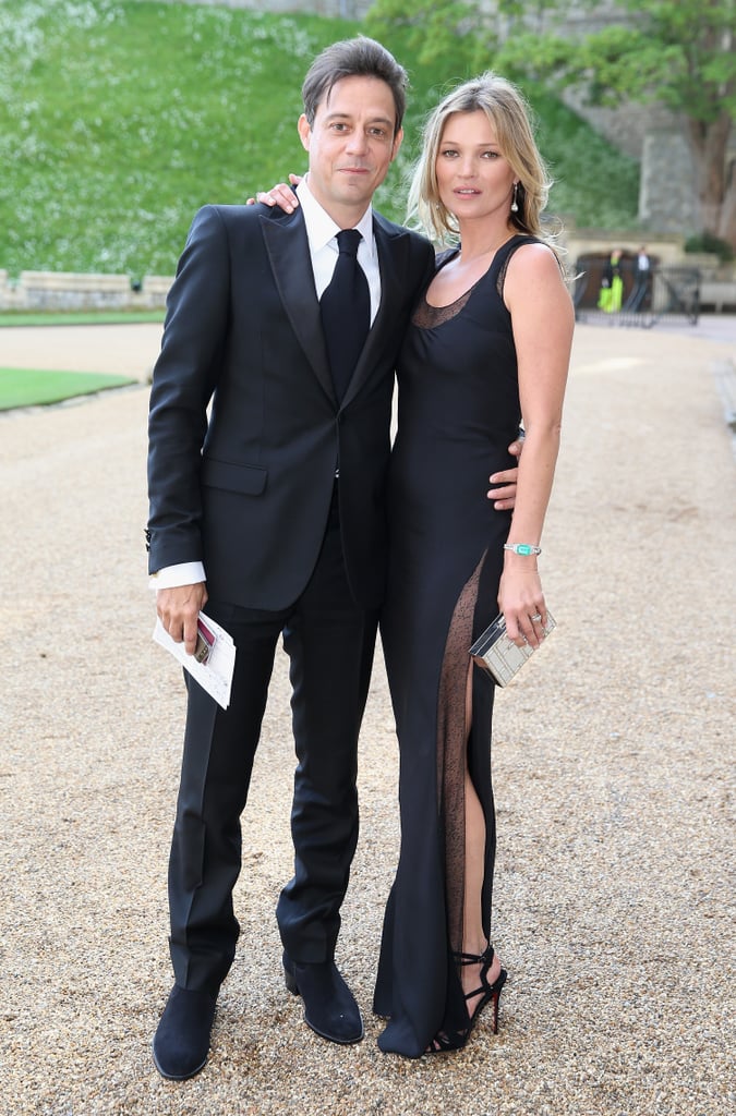 The couple wore matching black ensembles for a dinner hosted by Prince William at the Windsor Castle in May 2014.
