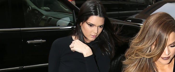 Kendall Jenner Wearing a Fringe Leather Skirt