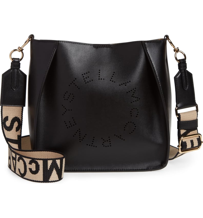 Stella McCartney Perforated Logo Faux Leather Crossbody Bag