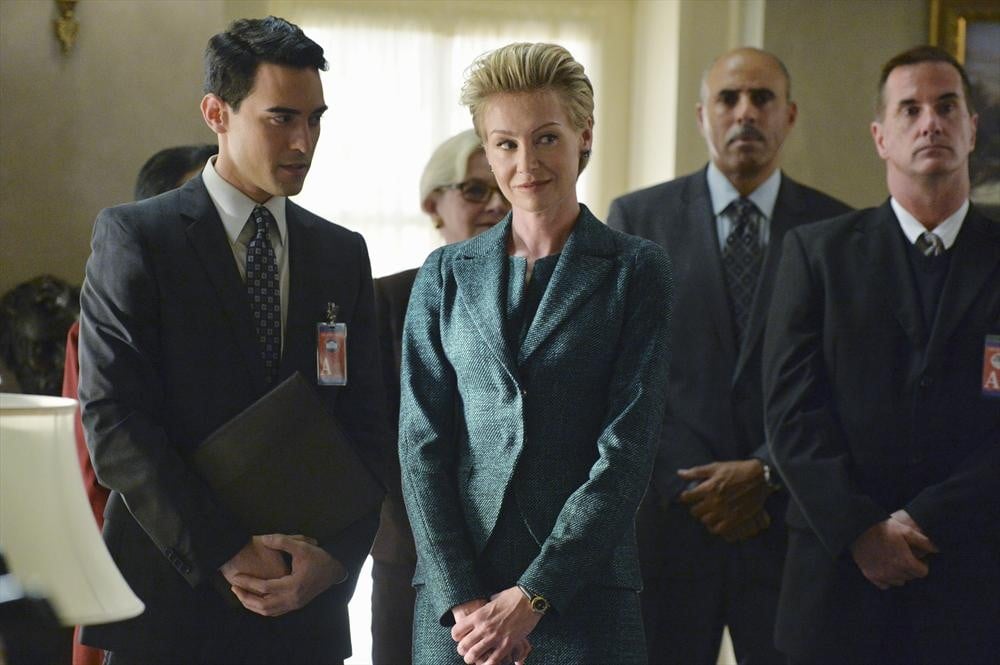 Portia de Rossi begins her guest starring arc in the season premiere.