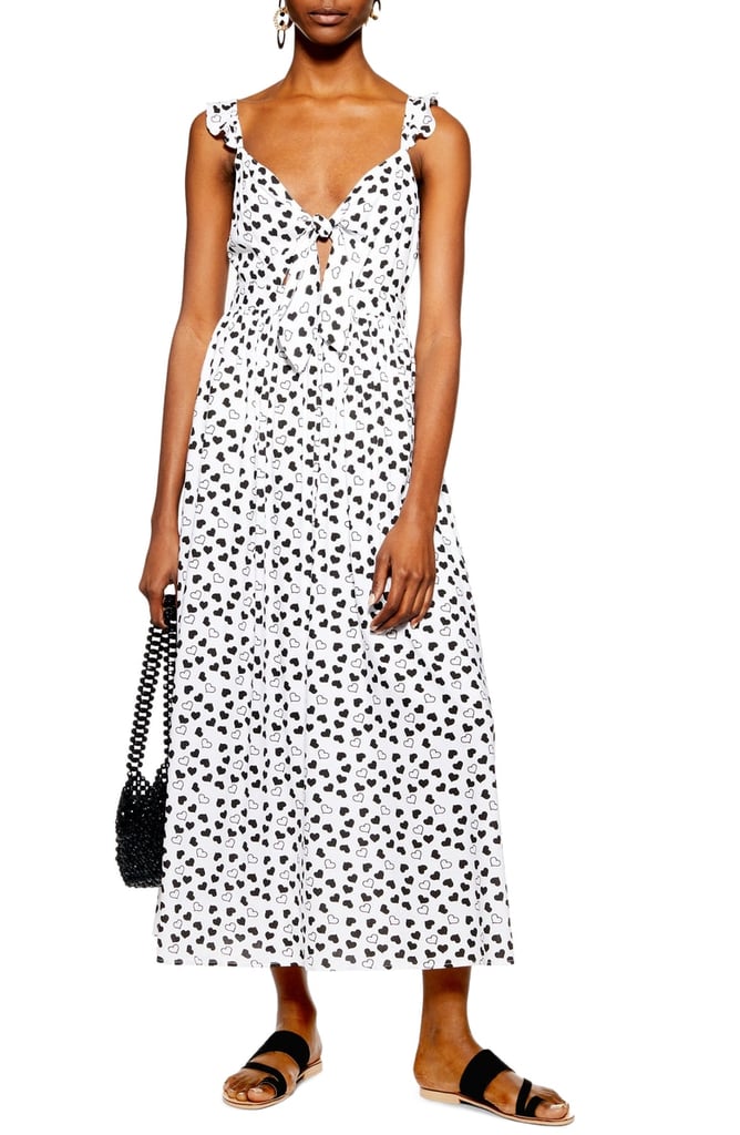 Topshop Heart Knot Maxi Dress