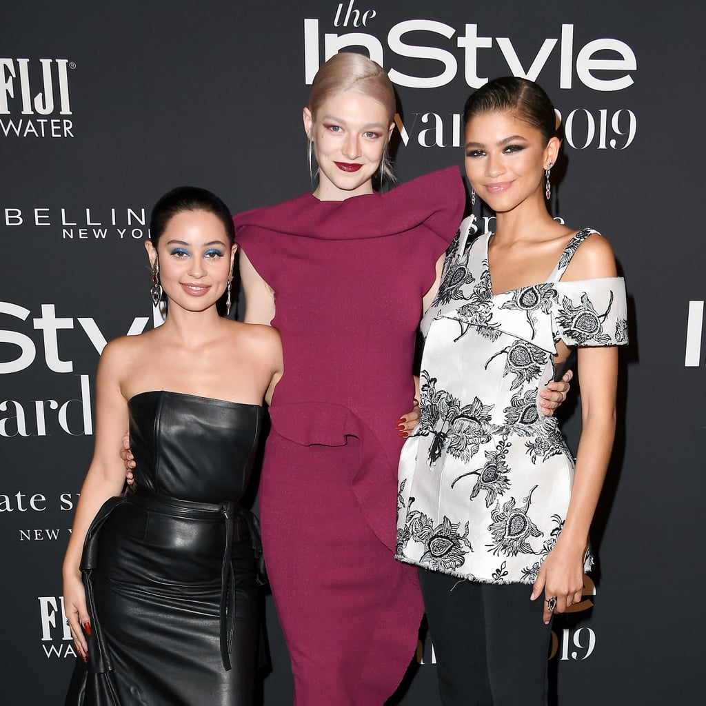 (laurie) consider the flowers, they don't try to look right Alexa-Demie-Hunter-Schafer-Zendaya-at-Instyle-Awards-2019