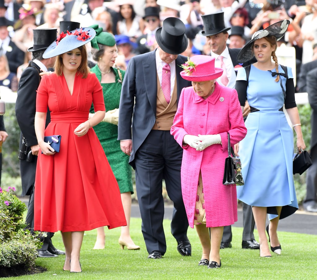 Princess Eugenie and Princess Beatrice accompanied their grandmother to an official event.