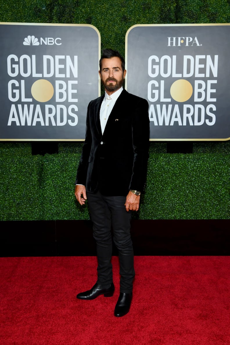 Justin Theroux at the 2021 Golden Globes