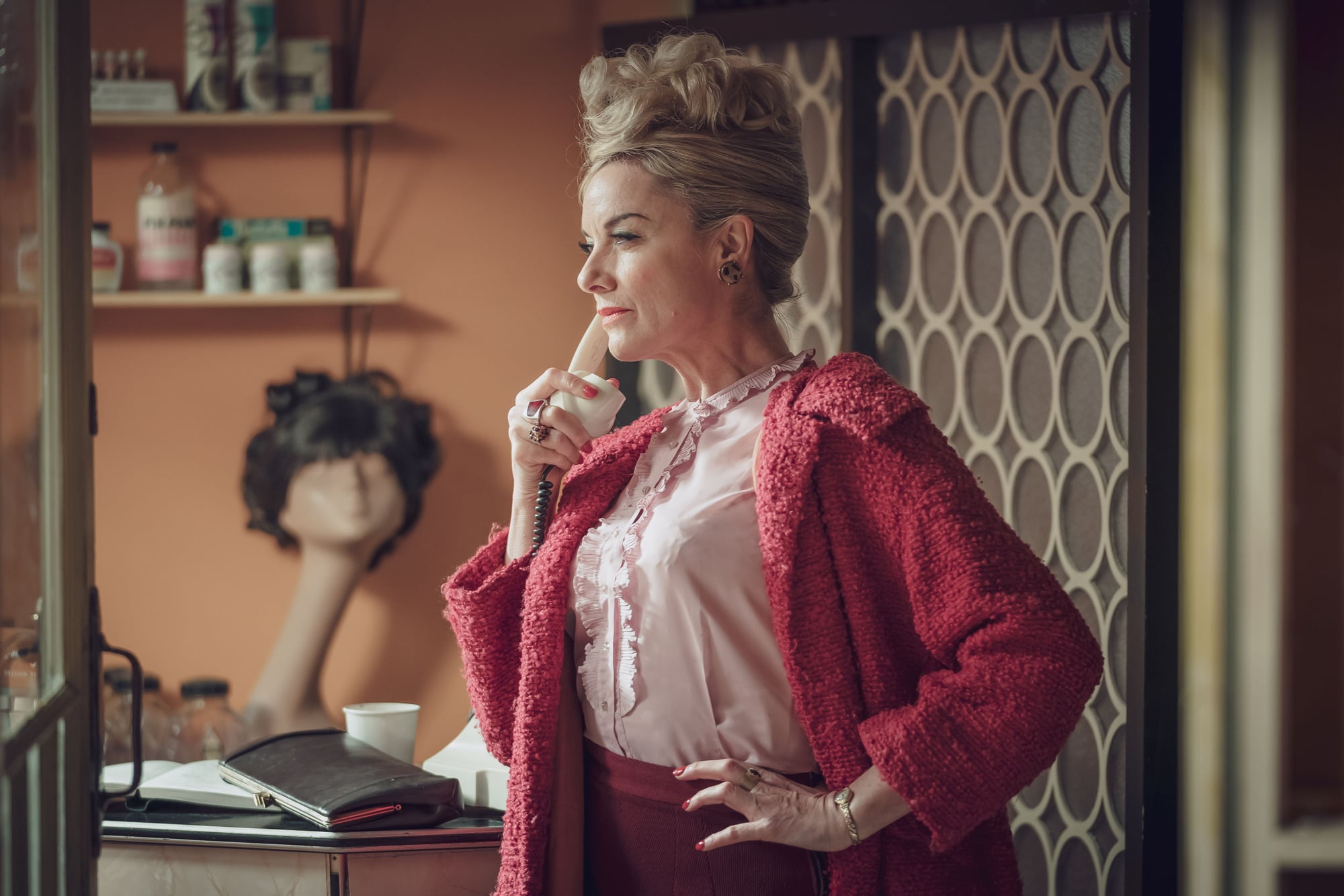 Programme Name: Ridley Road - TX: n/a - Episode: 4 (No. 4) - Picture Shows:  Barbara (TAMZIN OUTHWAITE) - (C) Red Productions - Photographer: Ben Blackall