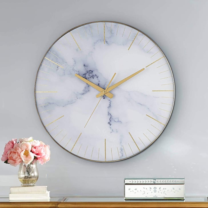 Newhill Round Marble Wall Clock Best Home Decor From Amazon