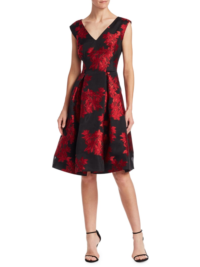 Zac Posen Floral Fit-And-Flare Cocktail Dress