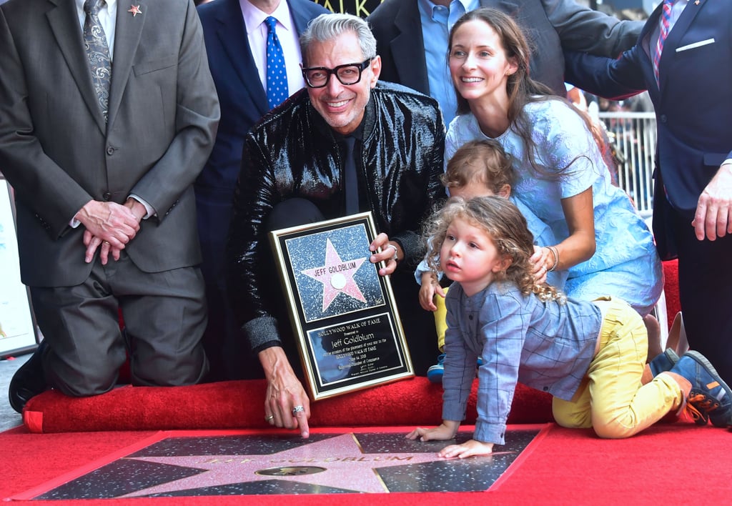 Jeff Goldblum and Family at Hollywood Walk of Fame Ceremony