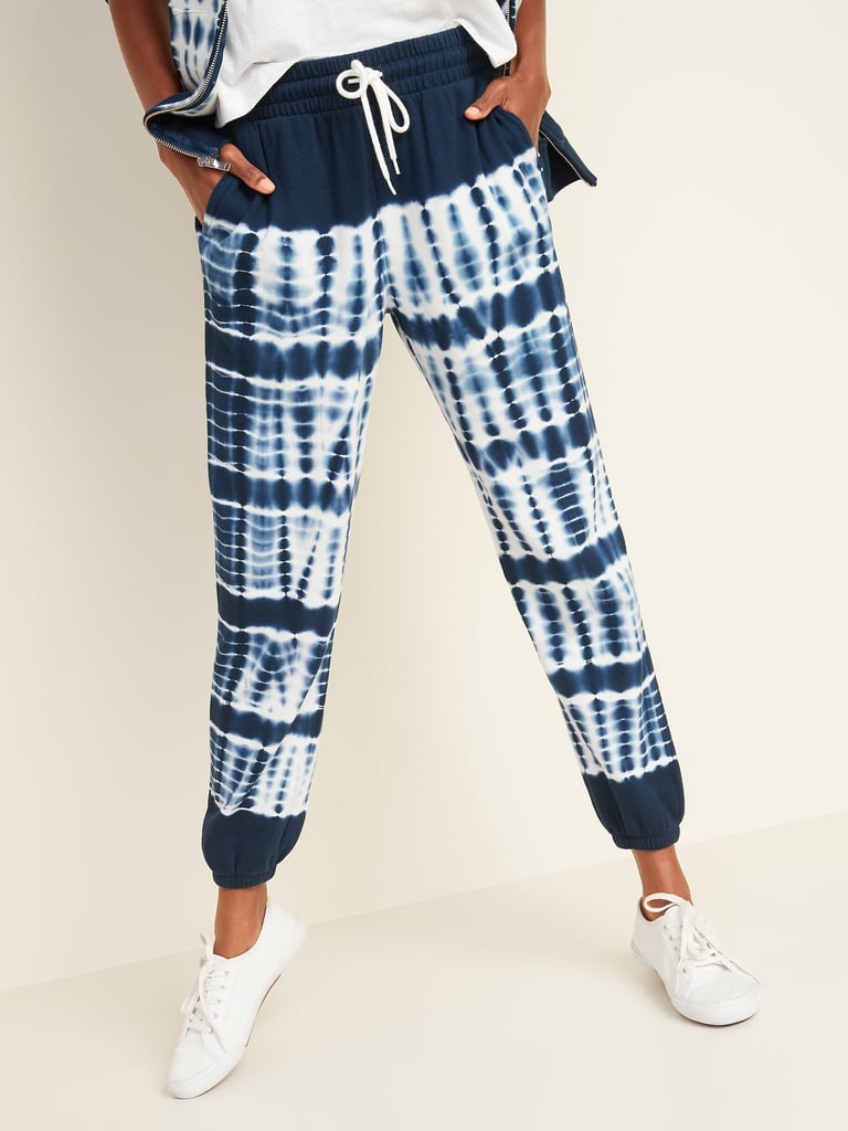 french terry cinched hem joggers