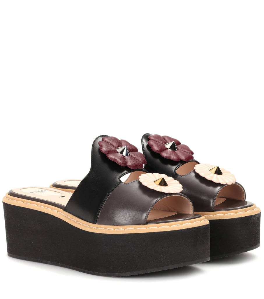 Fendi Embellished Platform Sandals